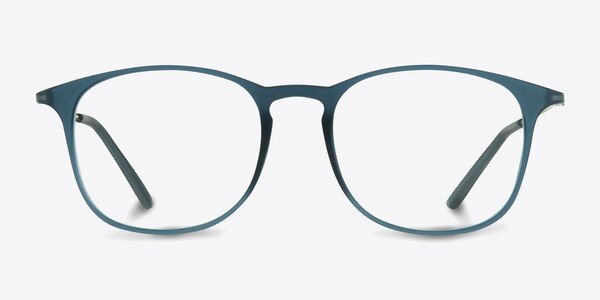 Little Bit Matte Blue Plastic Eyeglass Frames