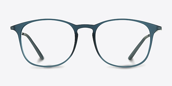 Little Bit Matte Blue Plastic Eyeglass Frames