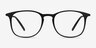 Little Bit Matte Black PlasticEyeglass Frames from EyeBuyDirect, Front View