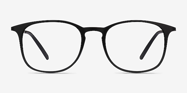 Little Bit Matte Black Plastic Eyeglass Frames