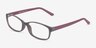 Beads Matte Gray PlasticEyeglass Frames from EyeBuyDirect, Angle View