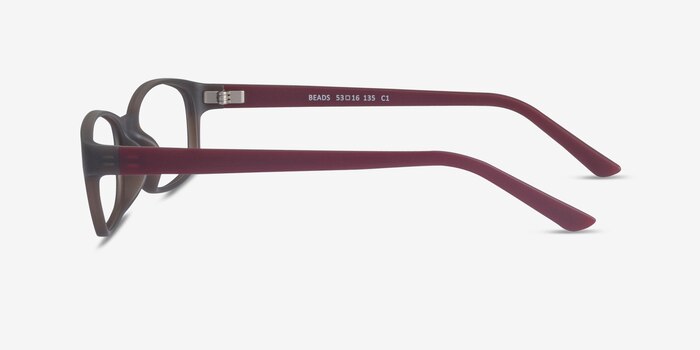 Beads Matte Gray Plastic Eyeglass Frames from EyeBuyDirect