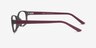 Beads Matte Gray PlasticEyeglass Frames from EyeBuyDirect, Side View