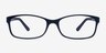 Beads Matte Navy PlasticEyeglass Frames from EyeBuyDirect, Front View