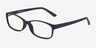 Beads Matte Navy PlasticEyeglass Frames from EyeBuyDirect, Angle View