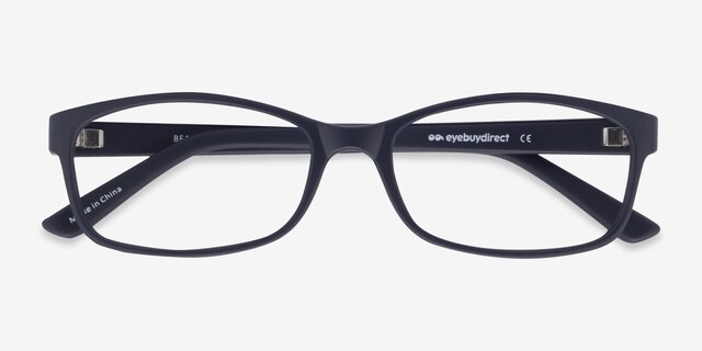 Beads Matte Navy PlasticEyeglass Frames from EyeBuyDirect, Closed View