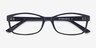 Beads Matte Navy PlasticEyeglass Frames from EyeBuyDirect, Closed View