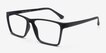 Equation Matte Black PlasticEyeglass Frames from EyeBuyDirect, Angle View