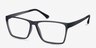 Equation Matte Gray PlasticEyeglass Frames from EyeBuyDirect, Angle View