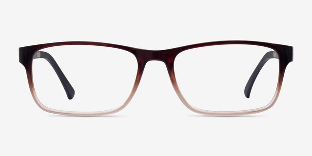Firefly Brown PlasticEyeglass Frames from EyeBuyDirect, Front View