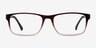 Firefly Brown PlasticEyeglass Frames from EyeBuyDirect, Front View