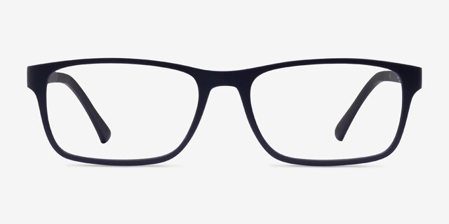 Firefly Matte Navy PlasticEyeglass Frames from EyeBuyDirect, Front View