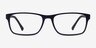 Firefly Matte Navy PlasticEyeglass Frames from EyeBuyDirect, Front View