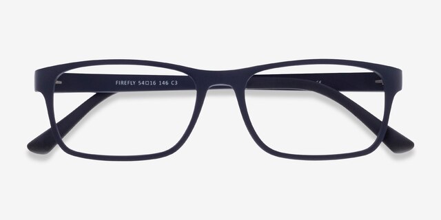 Firefly Matte Navy PlasticEyeglass Frames from EyeBuyDirect, Closed View