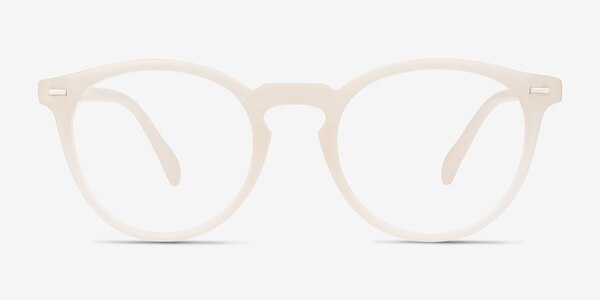 Peninsula Matte White Plastic Eyeglass Frames