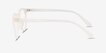 Peninsula Matte White PlasticEyeglass Frames from EyeBuyDirect, Side View