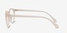 Peninsula Matte White PlastiqueMontures de lunettes de vue d'EyeBuyDirect, Vue de Côté