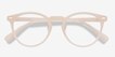 Peninsula Matte White PlasticEyeglass Frames from EyeBuyDirect, Closed View