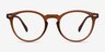 Peninsula Matte Redwood PlasticEyeglass Frames from EyeBuyDirect, Front View