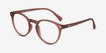 Peninsula Matte Redwood PlasticEyeglass Frames from EyeBuyDirect, Angle View