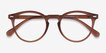 Peninsula Matte Redwood PlasticEyeglass Frames from EyeBuyDirect, Closed View