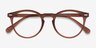 Peninsula Matte Redwood PlasticEyeglass Frames from EyeBuyDirect, Closed View