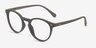 Peninsula Vert Mat PlastiqueMontures de lunettes de vue d'EyeBuyDirect, Vue d'Angle