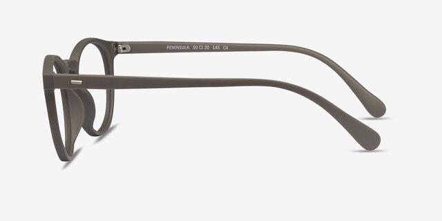 Peninsula Vert Mat PlastiqueMontures de lunettes de vue d'EyeBuyDirect, Vue de Côté