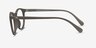 Peninsula Vert Mat PlastiqueMontures de lunettes de vue d'EyeBuyDirect, Vue de Côté