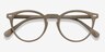 Peninsula Vert Mat PlastiqueMontures de lunettes de vue d'EyeBuyDirect, Vue Rapprochée