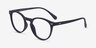 Peninsula Matte Navy PlastiqueMontures de lunettes de vue d'EyeBuyDirect, Vue d'Angle