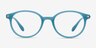 Indigo Blue PlasticEyeglass Frames from EyeBuyDirect, Front View