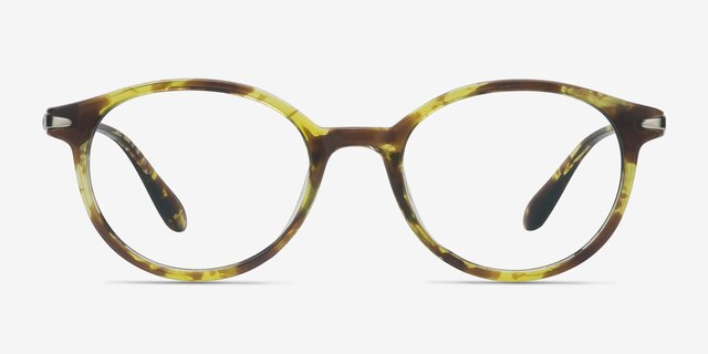 Indigo Tortoise PlasticEyeglass Frames from EyeBuyDirect, Front View