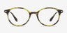 Indigo Tortoise PlasticEyeglass Frames from EyeBuyDirect, Front View