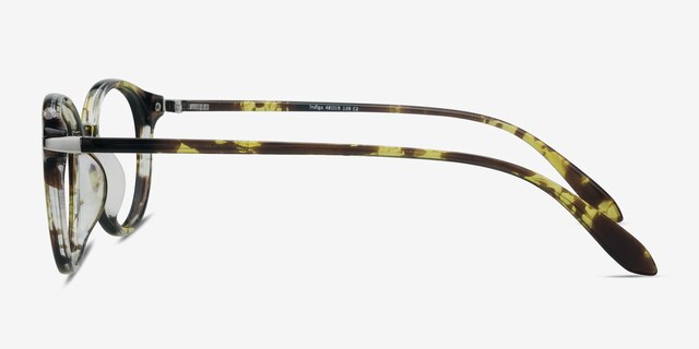Indigo Tortoise PlasticEyeglass Frames from EyeBuyDirect, Side View