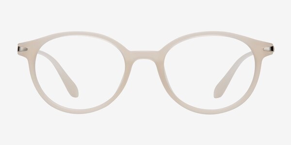 Indigo Clear White Plastic Eyeglass Frames