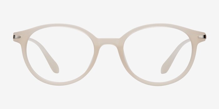 Indigo Clear White Plastic Eyeglass Frames from EyeBuyDirect