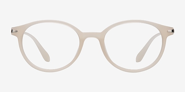 Indigo Clear White Plastic Eyeglass Frames