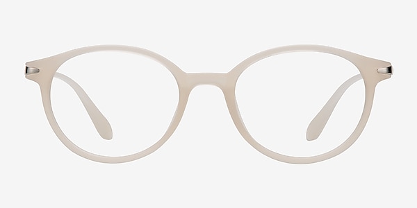 Indigo Clear White Plastic Eyeglass Frames