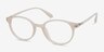 Indigo Clear White PlasticEyeglass Frames from EyeBuyDirect, Angle View