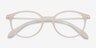 Indigo Clear White PlasticEyeglass Frames from EyeBuyDirect, Closed View