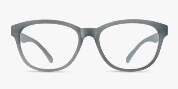 Caroline Matte Gray Plastic Eyeglass Frames
