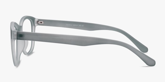 Caroline Matte Gray Plastic Eyeglass Frames from EyeBuyDirect