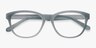 Caroline Matte Gray PlasticEyeglass Frames from EyeBuyDirect, Closed View