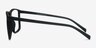 Deluxe Matte Black PlasticEyeglass Frames from EyeBuyDirect, Side View