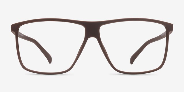Deluxe Coffee PlasticEyeglass Frames from EyeBuyDirect, Front View
