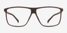 Deluxe Coffee PlasticEyeglass Frames from EyeBuyDirect, Front View