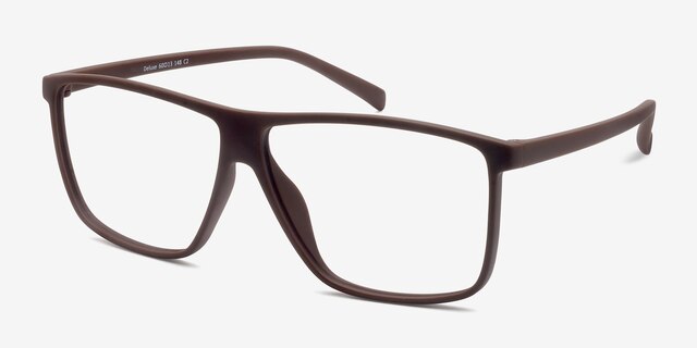 Deluxe Coffee PlasticEyeglass Frames from EyeBuyDirect, Angle View