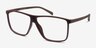 Deluxe Coffee PlasticEyeglass Frames from EyeBuyDirect, Angle View
