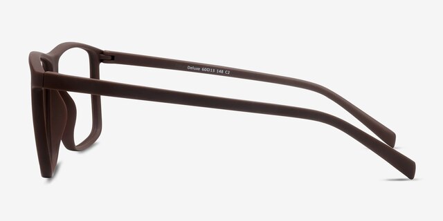 Deluxe Coffee PlasticEyeglass Frames from EyeBuyDirect, Side View